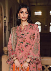 M.Prints By Maria B Embroidered Linen Suits Unstitched 3 Piece MB25FE MPT-2707-A